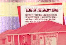 Image of a house with a declaration in the back that says "State of the Smart Home"